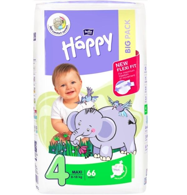 Pieluszki Bella Baby Happy Maxi Flexi 66