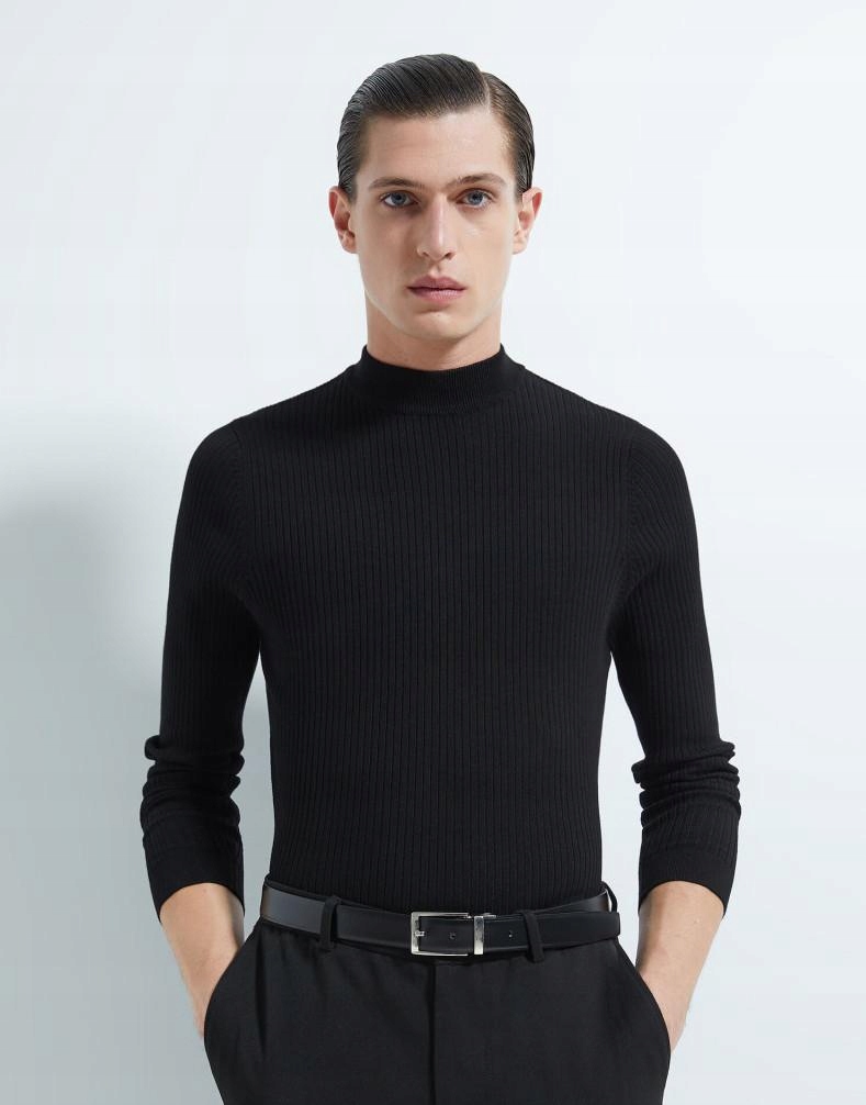 02L006 ZARA MAN__XXZ SWETER PRĄŻKI PÓŁGOLF__M