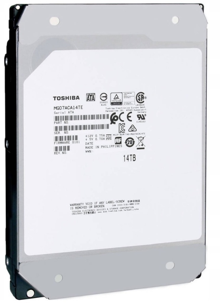 Dysk twardy Toshiba MG07ACA14TE 14TB SATA 3,5"