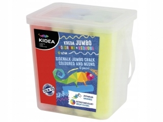 Kreda Kidea jumbo kolorowa neonowa 12 sztuk DERFO