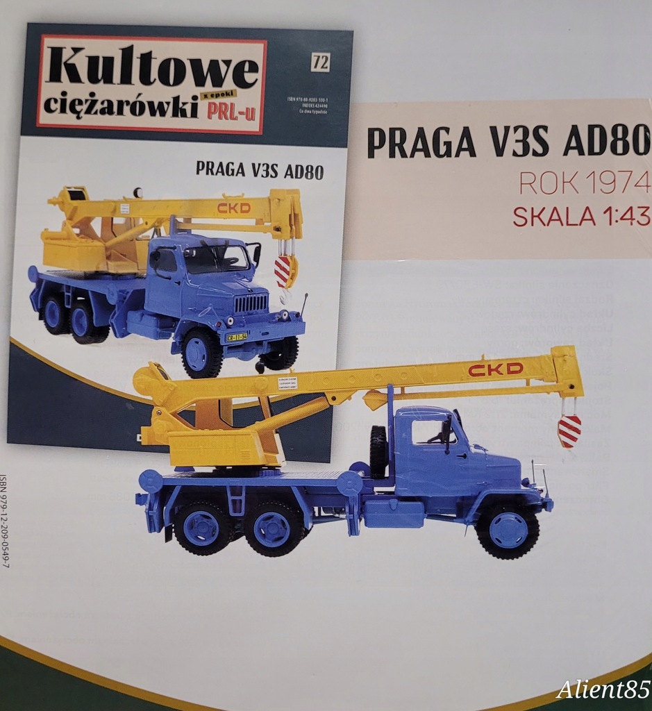 KULTOWE CIĘŻARÓWKI PRL-U NR 72/2024- PRAGA V3S AD80