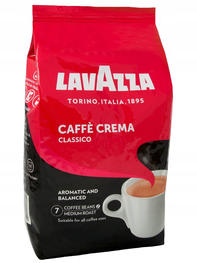 Kawa ziarnista LAVAZZA CLASSICO CAFFE CREMA 1kg FV