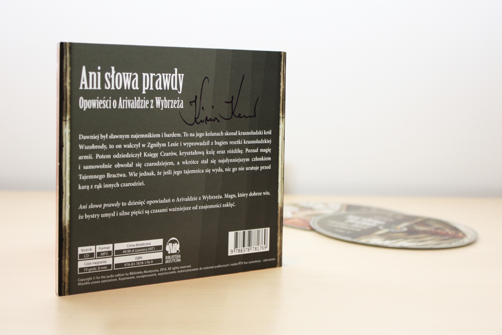 Audiobook „Ani słowa prawdy” z autografem