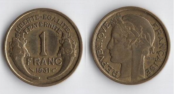 FRANCJA 1931 1 FRANC