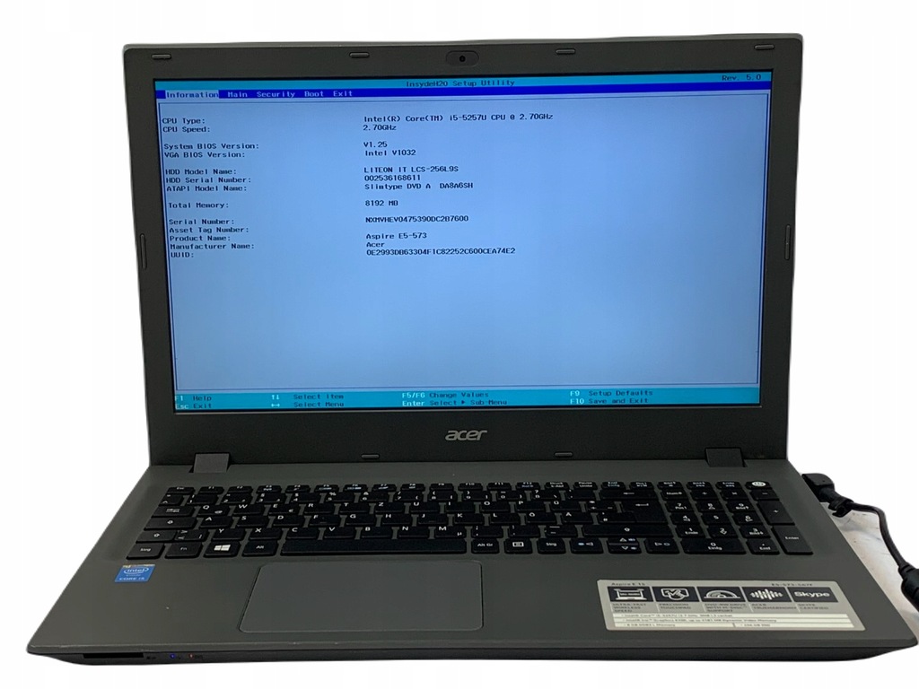 Acer Aspire E5-573 15.6" i5 5257u HD6100 HDMI EA248