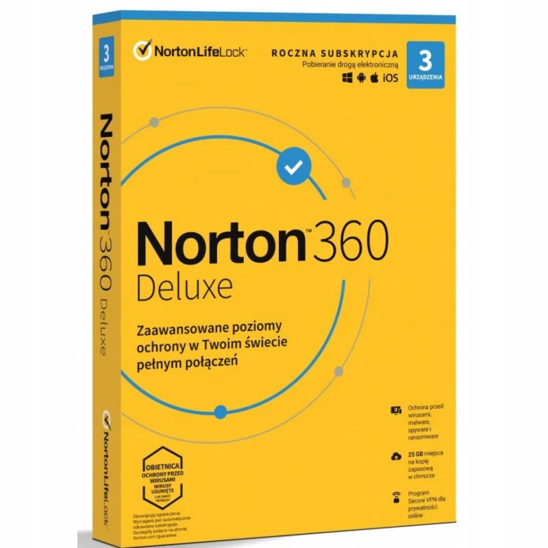 NORTON LIFE LOCK 360 deluxe 25GB PL 1 user 3