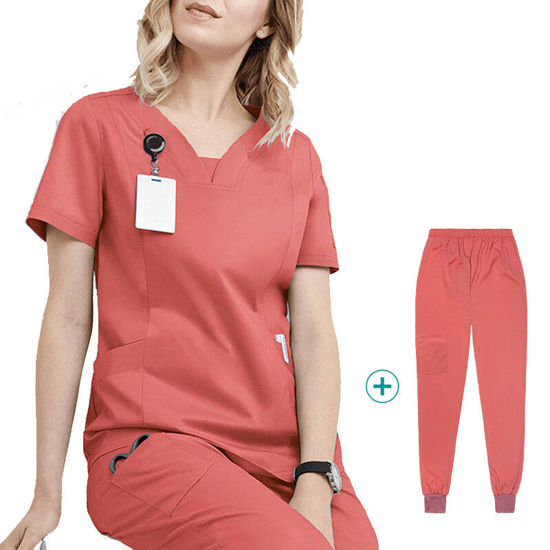 KOMPLET MEDYCZNY KOSZULKA SPODNIE UNIFORM DAMSKI