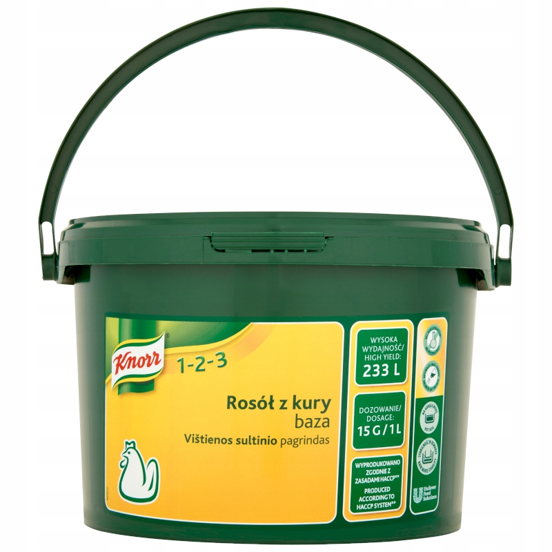 Knorr Rosół z Kury 1-2-3 Baza Basic Line wiadro 3,5kg