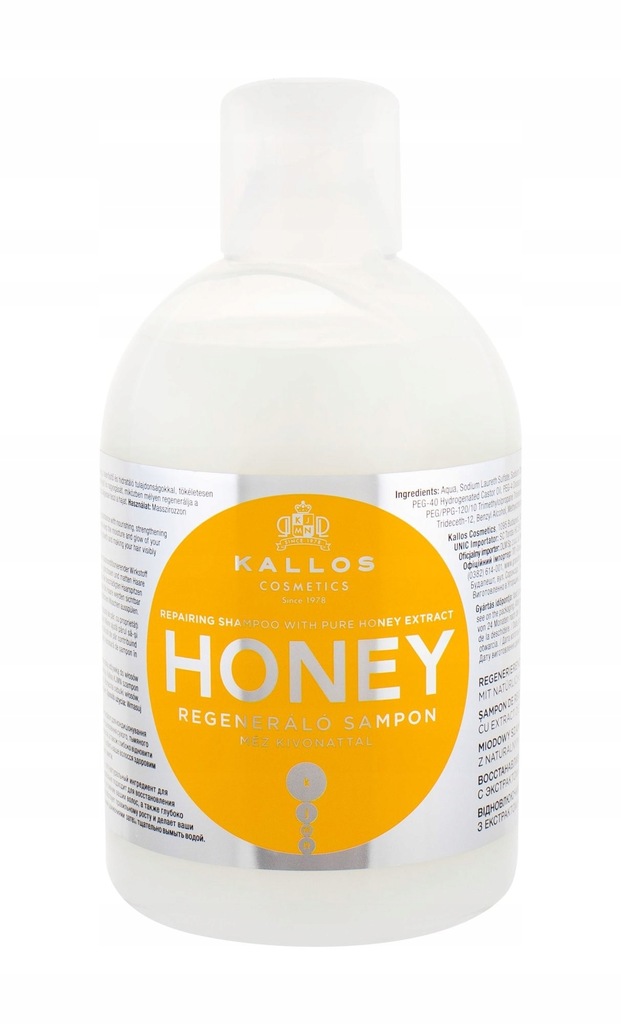 Kallos Cosmetics Honey Szampon do włosów 1000ml