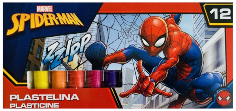Plastelina St. Majewski 12 kolorów Spiderman