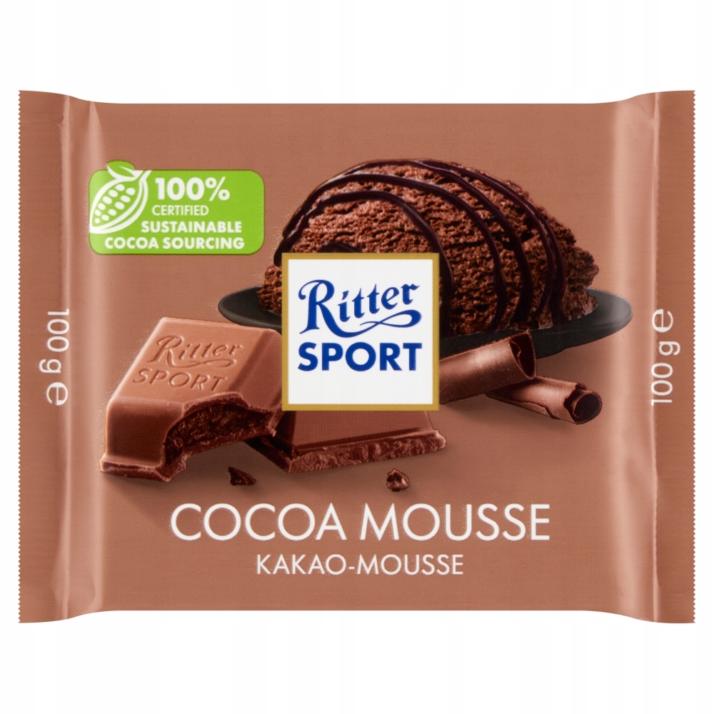 Ritter Sport Czekolada mleczna nadziewana z kremem kakaowym 100g