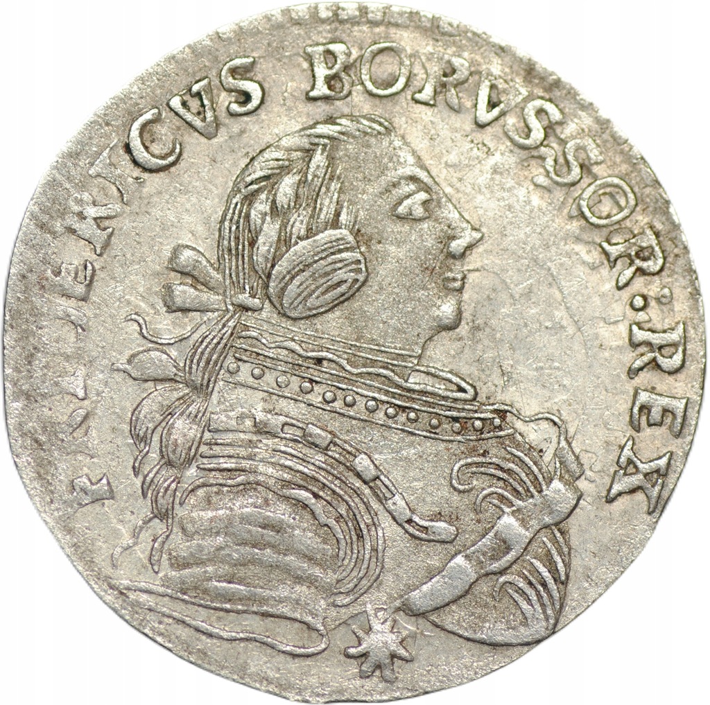 mk Niemcy 6 groszy 1755 Frederick II