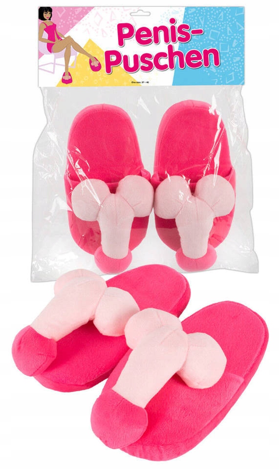 Różowe Kapcie z Penisem - Slippers Penis Pink