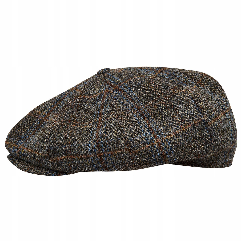 KASZKIET PEAKY BRĄZOWY HARRIS TWEED 63cm