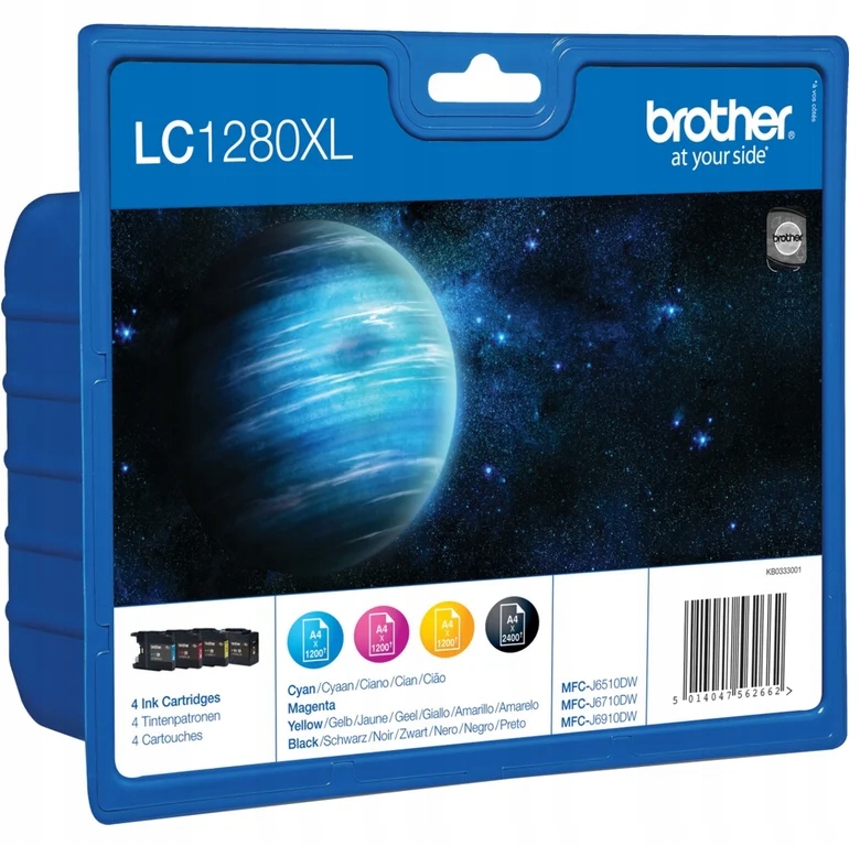 Brother LC-1280XLVALBPDR nabój z tuszem 4 szt. Oryginalny Wysoka (XL) ...