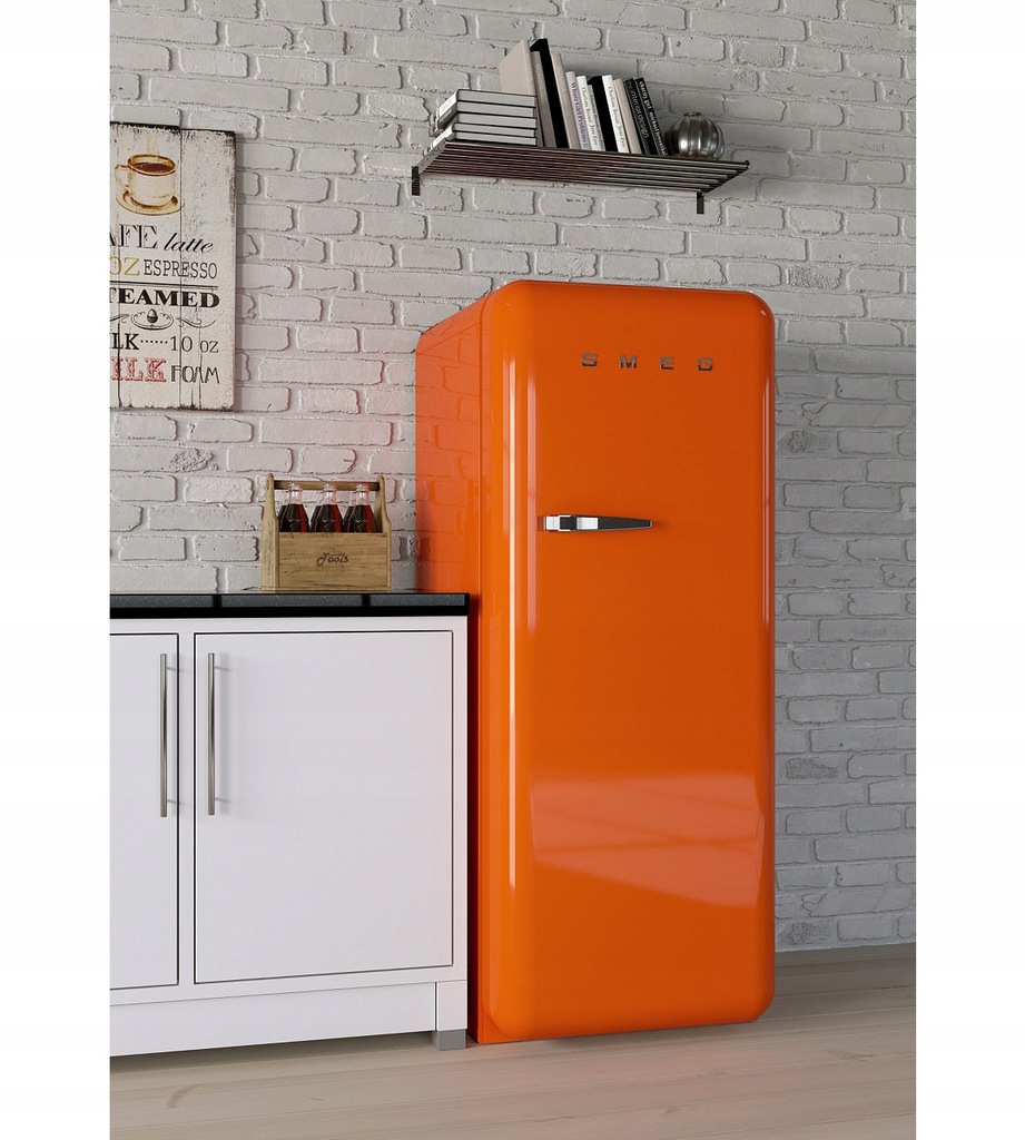 SMEG Lodówka POMARAŃCZOWA FAB28LO1 OUTLET 7846753053 oficjalne archiwum Allegro
