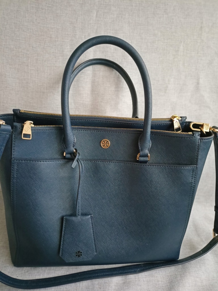 Tory Burch torebka skóra saffiano 10005608 11-17 - 12967233903 - oficjalne  archiwum Allegro