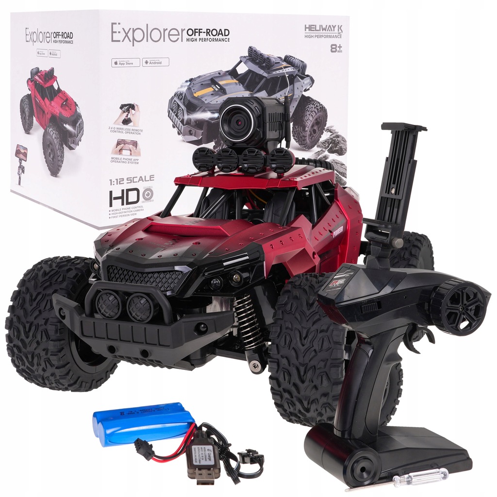 Pojazd R/C Auto Crawler PIONEER Z Kamerą Samochód na pilota