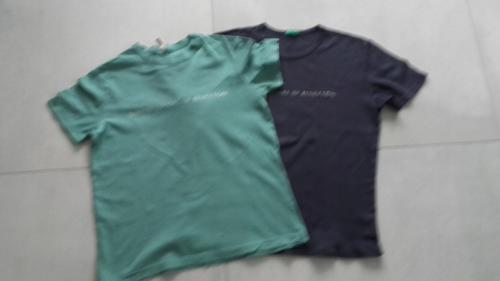 BENETTON T-SHIRT 2 PACK 2 SZT!ROZM.M 134 CM