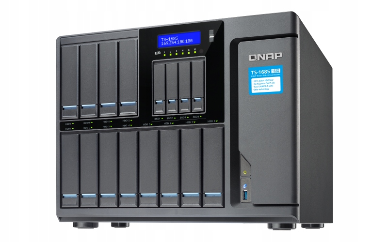 Купить QNAP TS-1685-D1521-16G СЕТЕВОЙ ФАЙЛОВЫЙ СЕРВЕР NAS: отзывы, фото, характеристики в интерне-магазине Aredi.ru