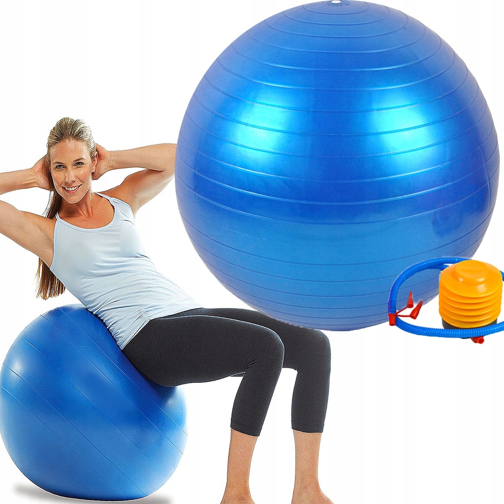 PIŁKA GIMNASTYCZNA 65 FITBALL DO ĆWICZEŃ FITNESS REHABILITACYJI + POMPKA