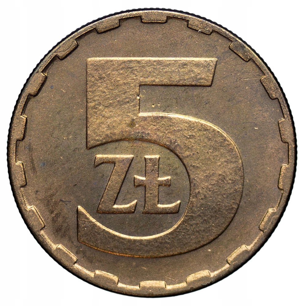 Polska, PRL 5 złotych 1984, st. 1