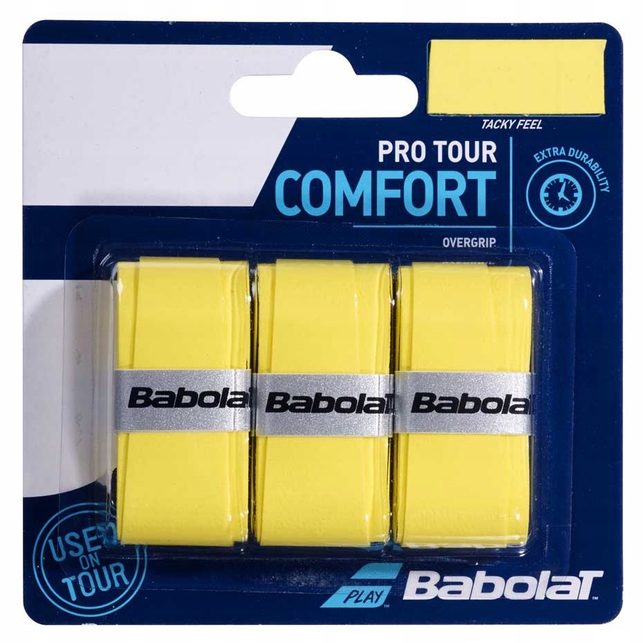 Owijka Babolat Pro Tour X3 żółte 3 szt.
