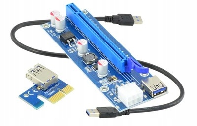 Riser PCI-E 1x - 16x USB 3.0 ver 009s 6-PIN KB22