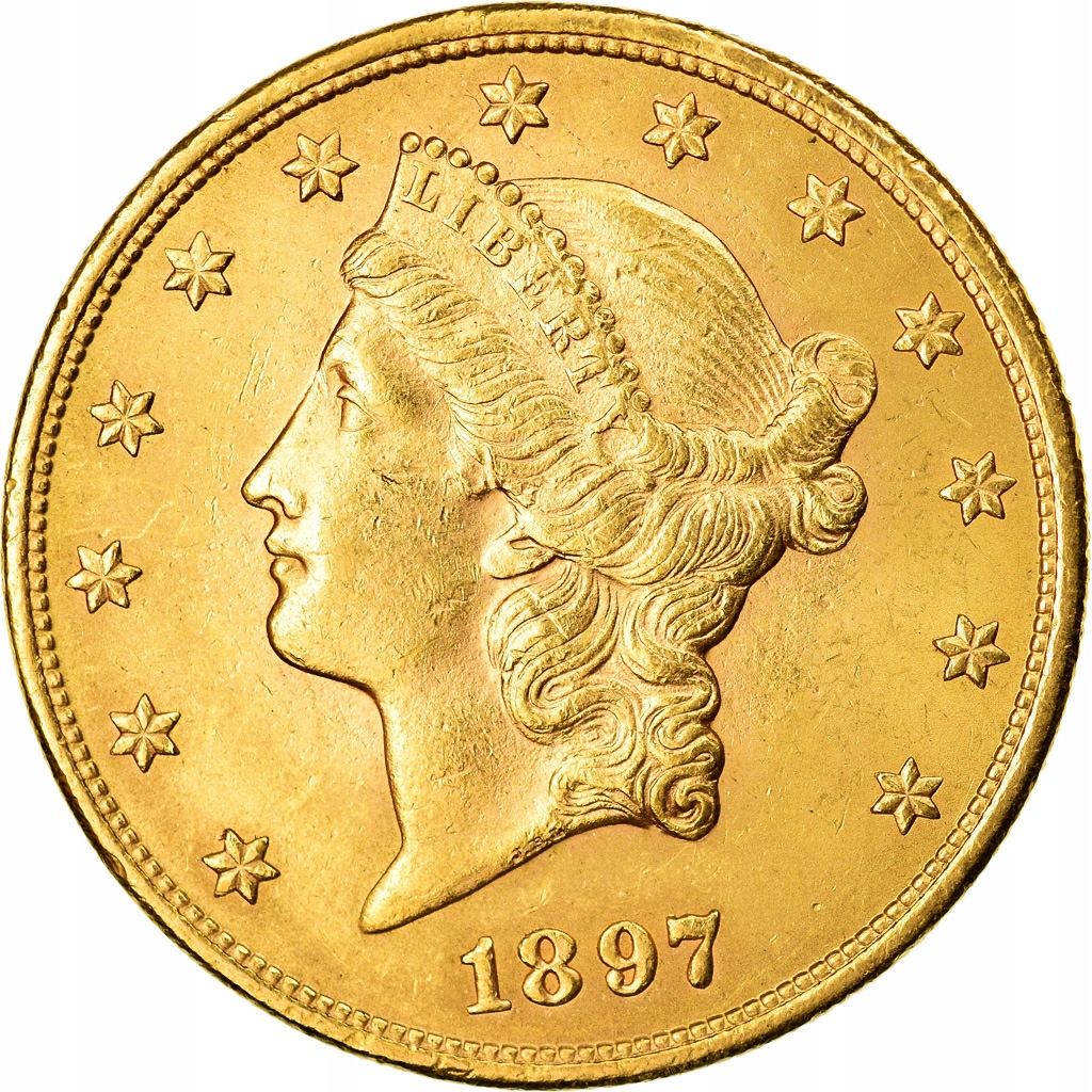 Moneta, USA, Liberty Head, $20, Double Eagle, 1897