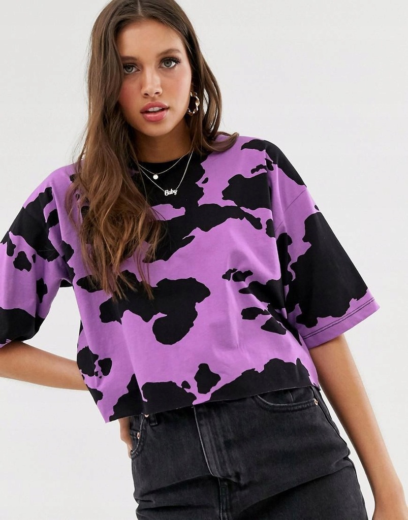 ASOS__XDI KRÓTKI T-SHIRT W ŁATY__S