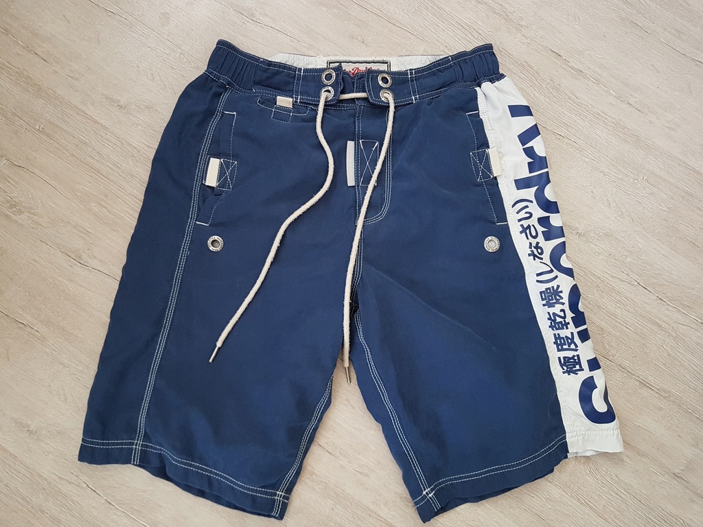 SUPERDRY szorty spodenki sportowe plażowe r. M