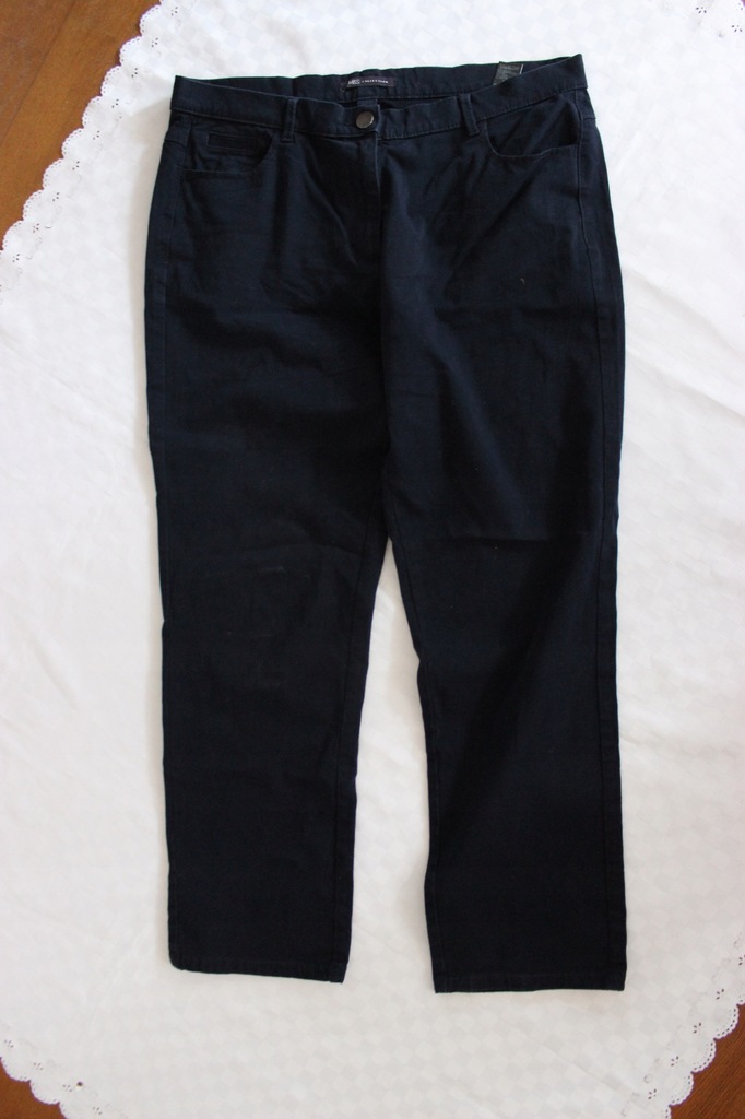 M&S jeansy spodnie granatowe 44