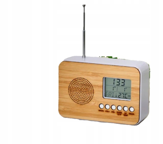 ELLUX RADIO Z BUDZIKIEM I KALENDARZEM