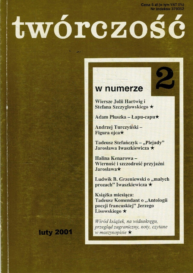 Miesięcznik Twórczość 2/2001