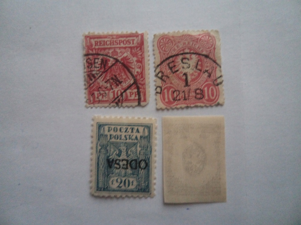 Stare znaczki,Polskie stemple,Odessa