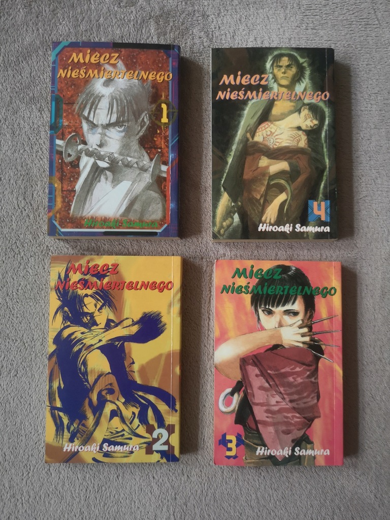 Manga, komiks- Miecz nieśmiertelnego- tomy 1- 4