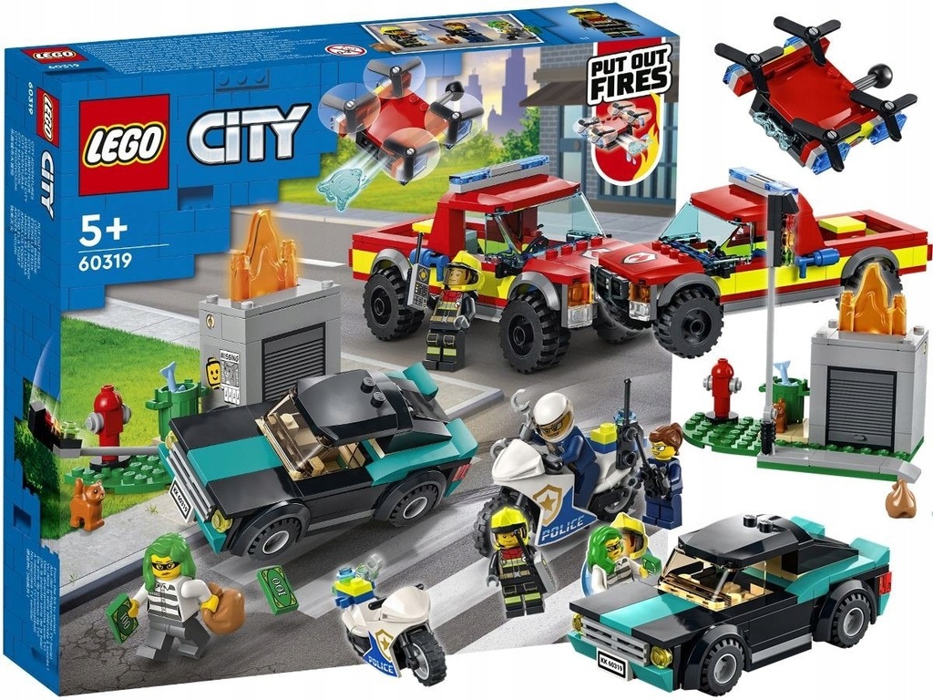 LEGO City Akcja Strażacka i Policyjny Pościg Zesta