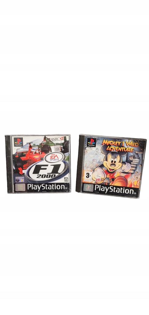 F1 2000 oraz Mickeys Wild Adventure PSX - uszkodzone.