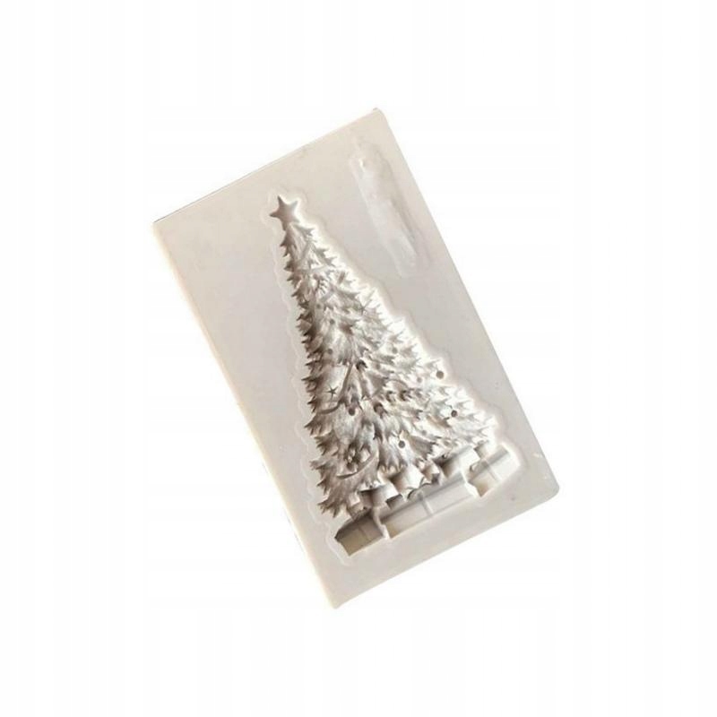 Silicone Christmas Tree Mold Fondant Cake Making DIY Baking Tool White