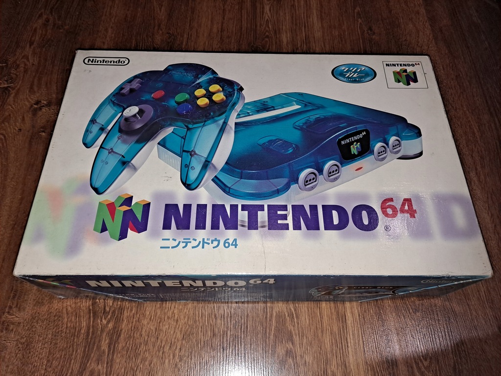 Konsola Nintendo 64 Clear Blue - Japońska J-NTSC -
