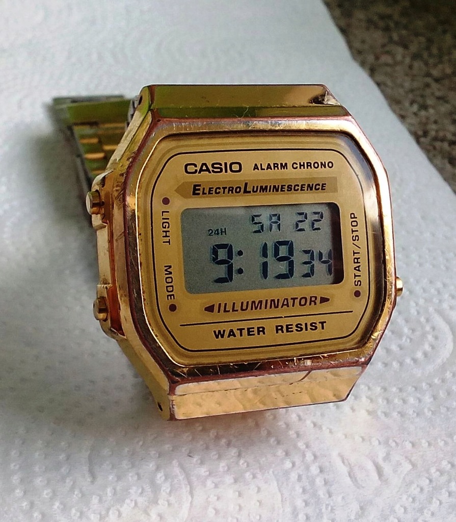 casio illuminator a168