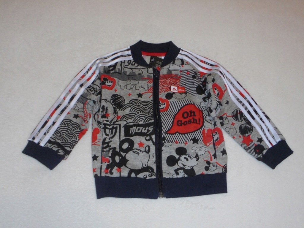 * ADIDAS * BLUZA BAWEŁNIANA 9-12 m MICKEY