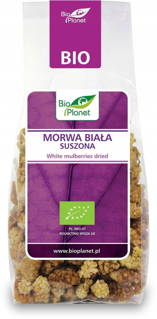 Morwa biała suszone BIO - Bio Planet - 100g