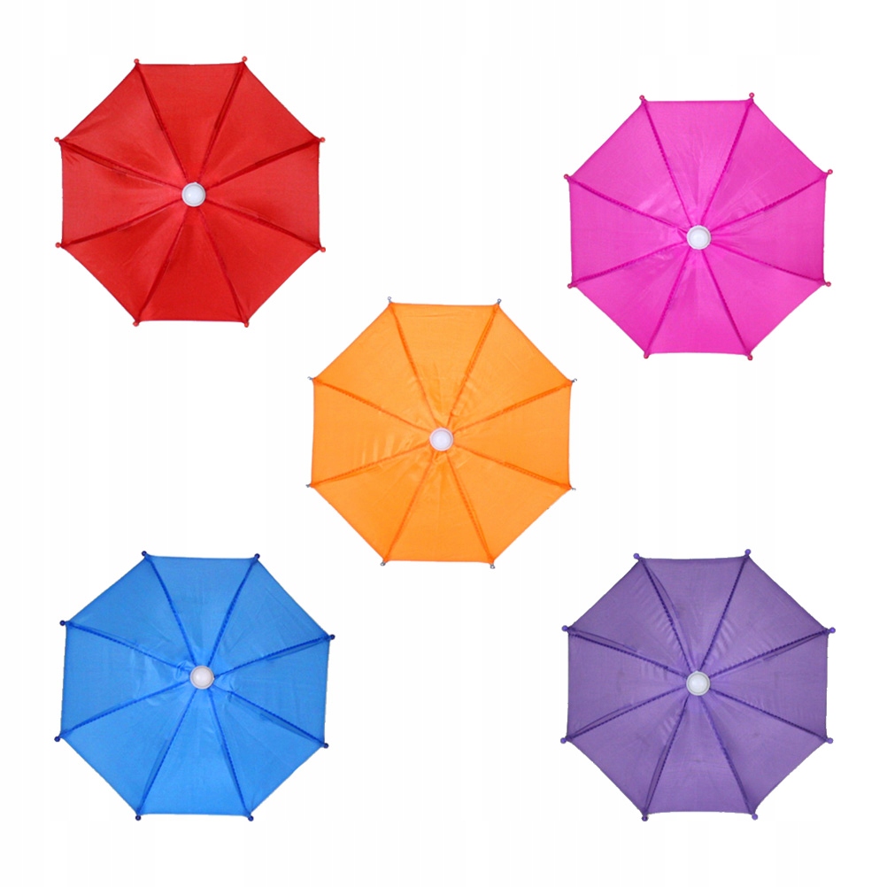 5pcs Mini Umbrella Toys Mini Solid Color Umbrella
