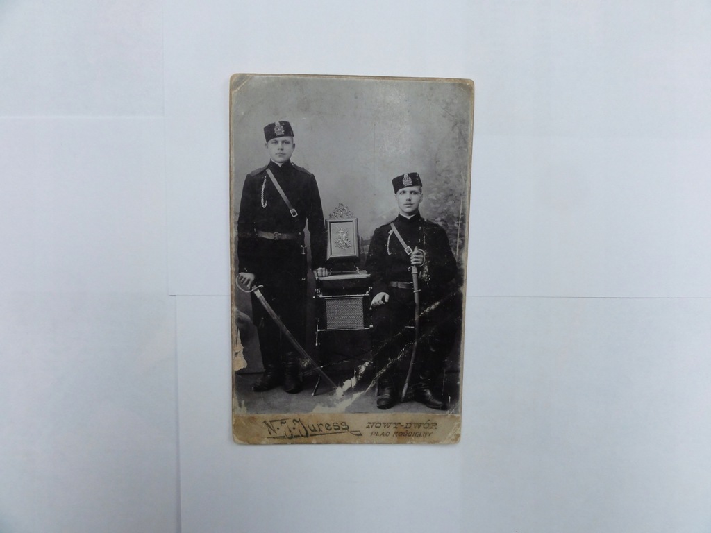 Zdjęcie kartonik żołnierze carscy-artyleria,N.Juress Nowy Dwór