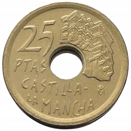 62374. Hiszpania - 25 peset - 1996r.