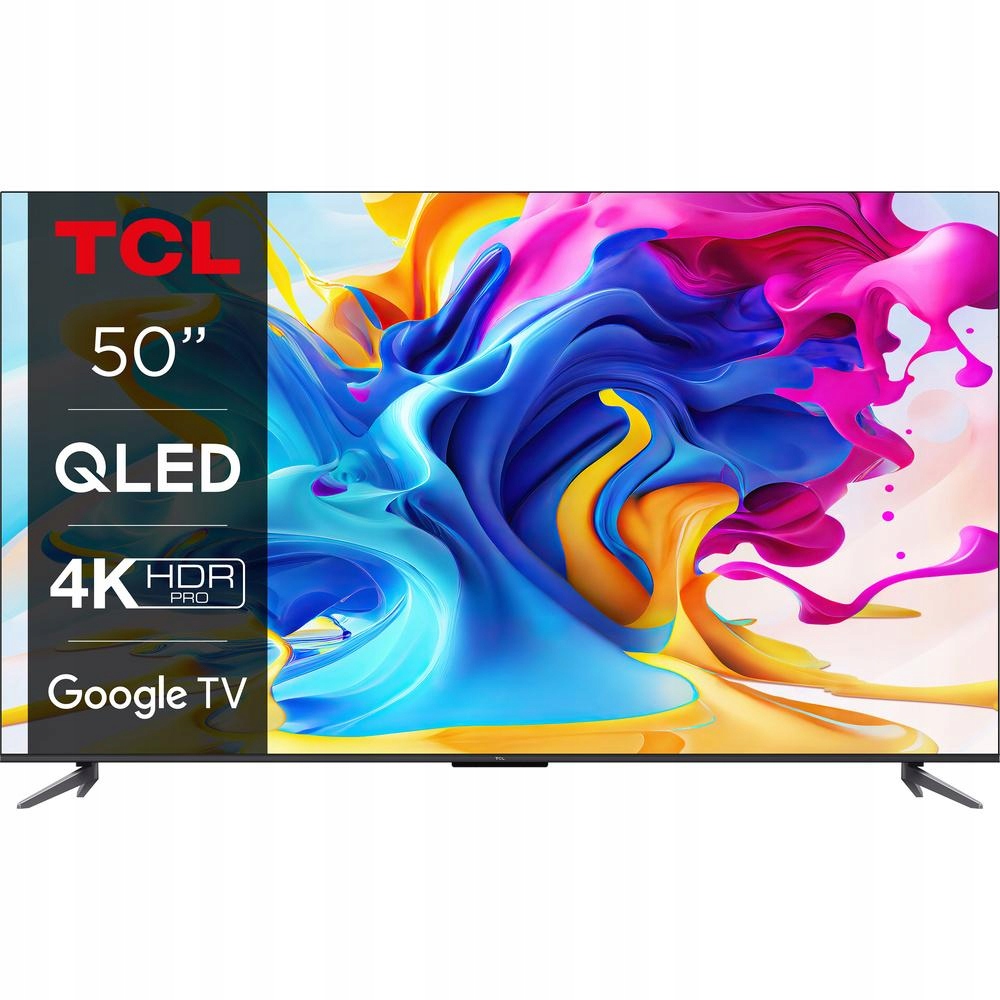 Telewizor TCL 50C649 50' QLED 4K Google TV Dolby Vision Dolby Atmos DVB-T2
