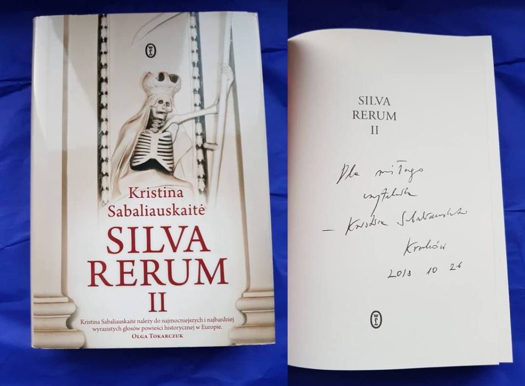 Silva rerum, Kristina Sabaliauskaitė, z dedykacją
