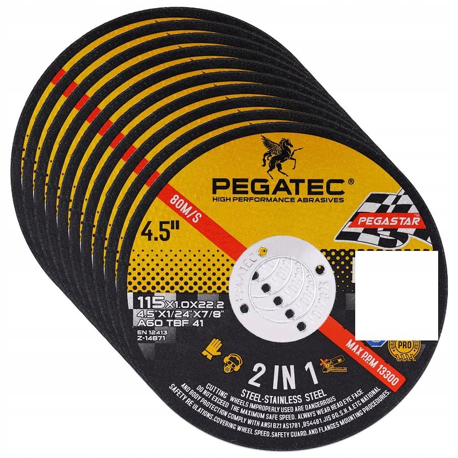 TARCZE TNĄCE PEGATEC 4 1/2 X 0,04 X 7/8 CALA