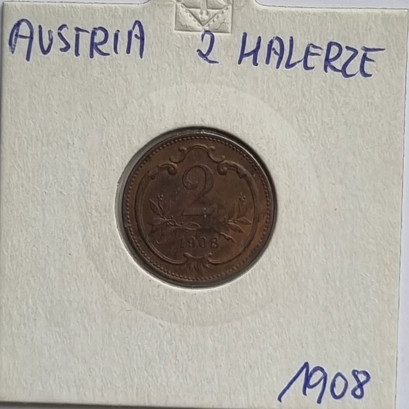 Austria 2 halerze 1908r